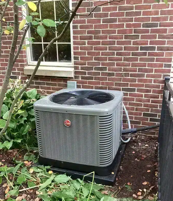 AC outside of residential home in Ann Arbor, MI.