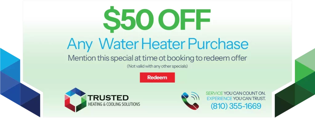 50 off any water heater purchase