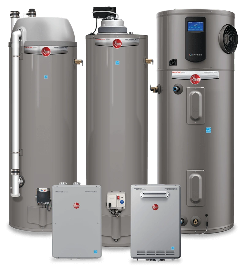 Rheem tank tankless water heaters Brighton Livingston County