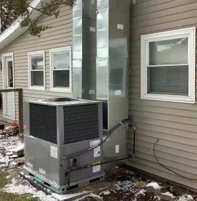 AC outside of residential home in Ann Arbor, MI.
