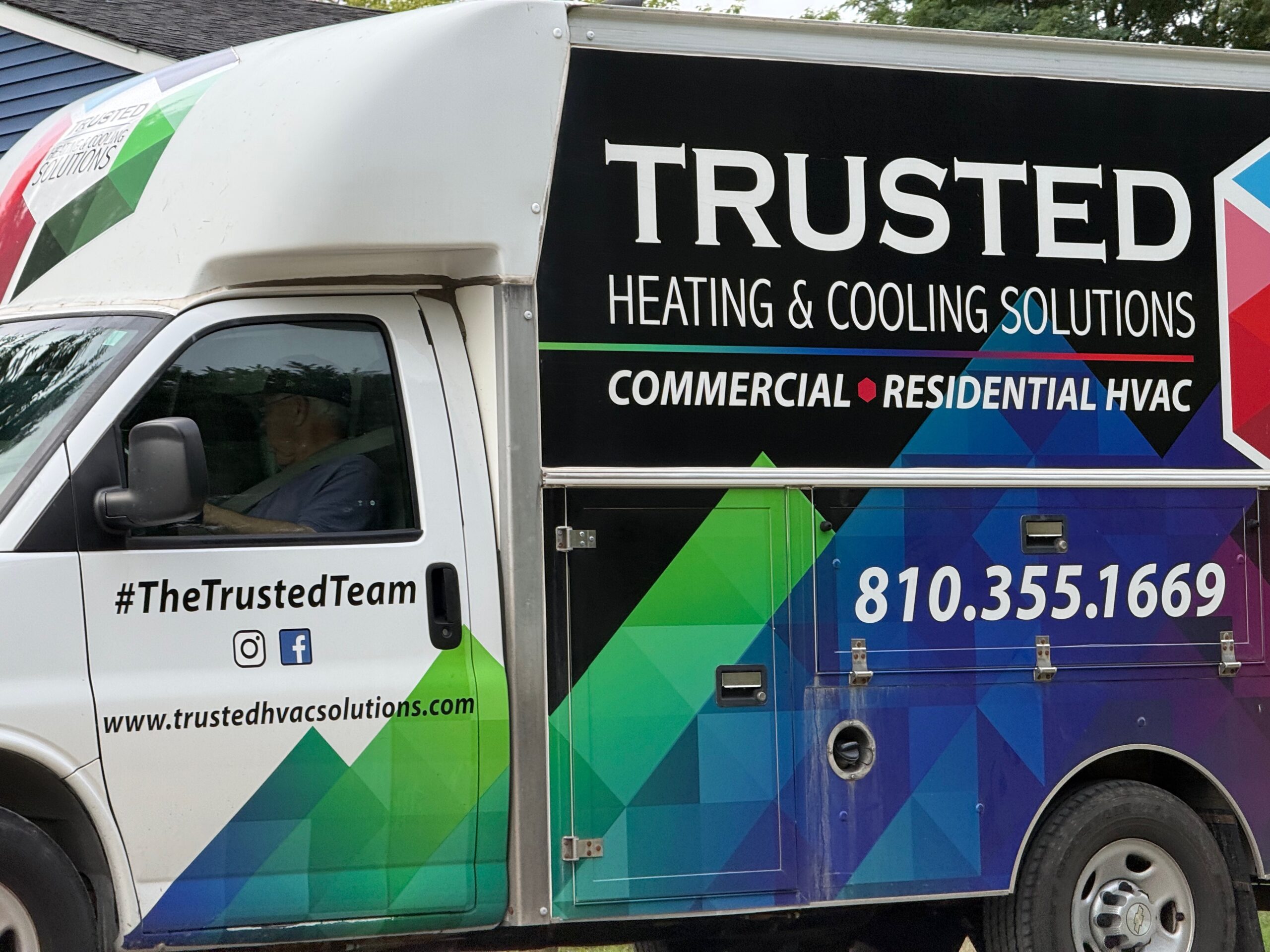 Trusted Solutions service HVAC truck